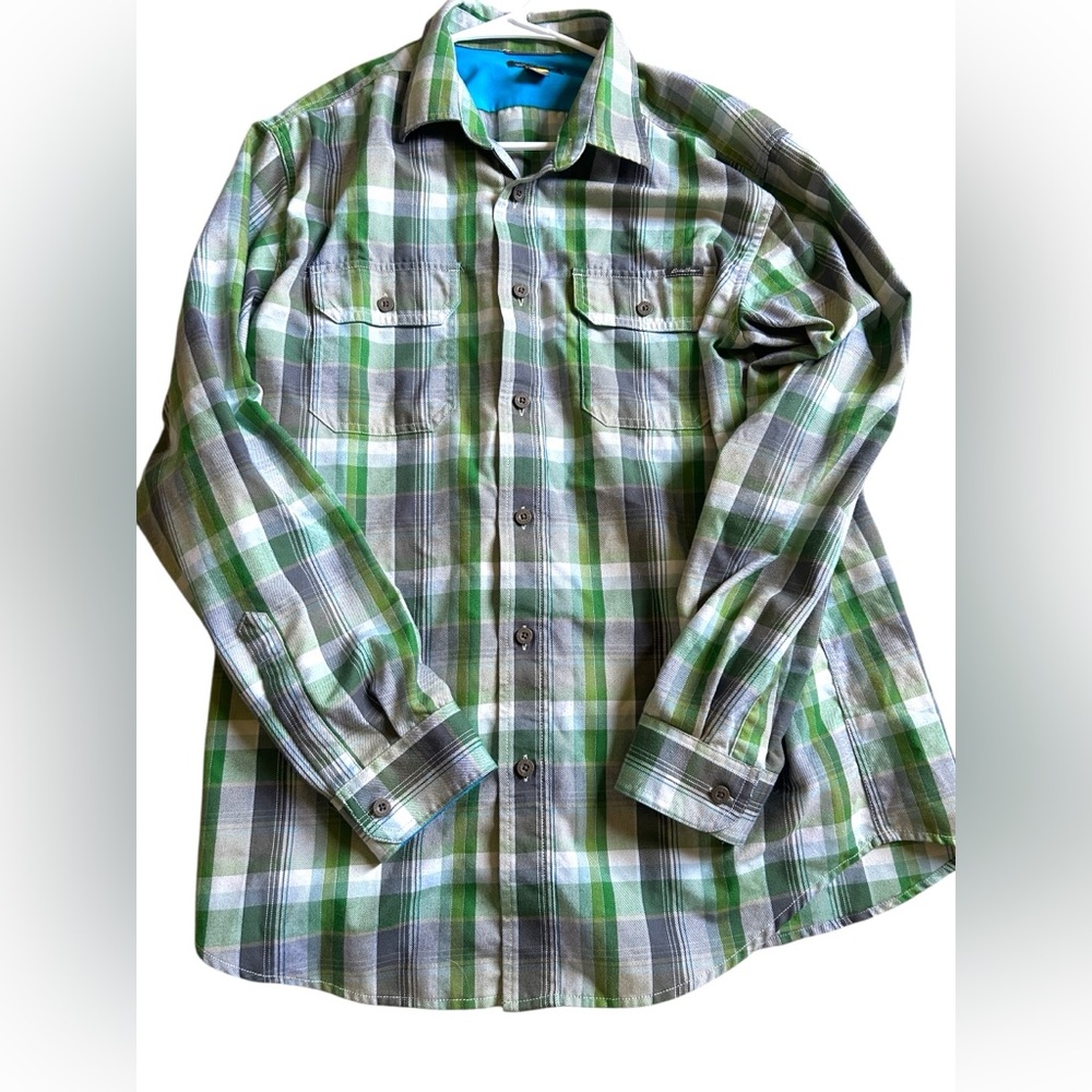 Green Plaid Men's Shirt